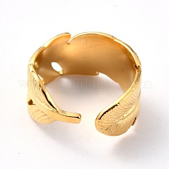 Ion Plating(IP) 304 Stainless Steel Finger Rings&nbsp;RJEW-L102-23G