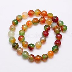 Natural Peacock Agate Beads Strands&nbsp;X-G-G444-10mm-02