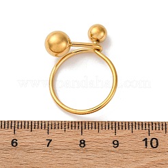 304 Stainless Steel Adjustable Cuff Rings for Women&nbsp;LS-RJEW-B131-03B