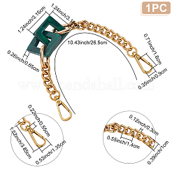 Acrylic Square Link Chain Bag Handles&nbsp;FIND-WH0135-36