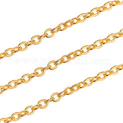 Brass Flat Oval Cable Chains&nbsp;CHC-CJ0001-18-NR