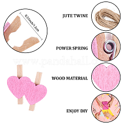 50Pcs Wooden Clips Tacks&nbsp;DIY-CP0012-84B
