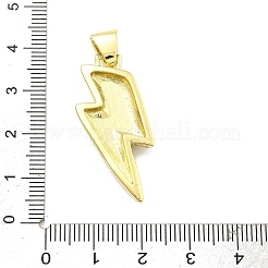 Rack Plating Brass Micro Pave Cubic Zirconia Pendants&nbsp;KK-D359-29G