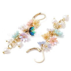 Resin & ABS Imitation Pearl Leverback Earrings&nbsp;EJEW-JE06264