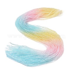 Transparent Gradient Color Glass Beads Strands&nbsp;GLAA-G101-2mm-01