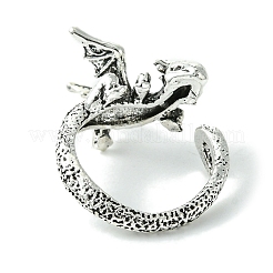 Dragon Alloy Open Cuff Rings&nbsp;X-RJEW-K275-22AS