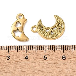 10Pcs 304 Stainless Steel Pendants&nbsp;STAS-P426-11G