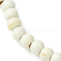 Synthetic Howlite Flat Round Beaded Stretch Bracelets for Women&nbsp;BJEW-JB09717-09