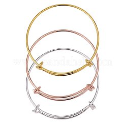 Adjustable Brass Bangles Making&nbsp;BJEW-BC0002-03