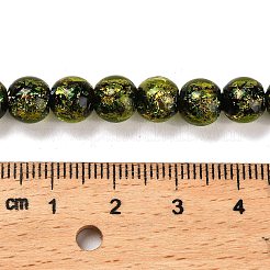 Handmade Dichroic Foil Glass Beads Strands&nbsp;DICH-U001-02E
