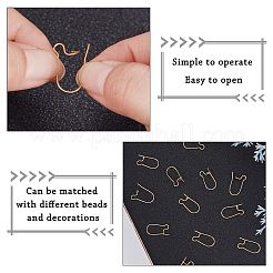 100Pcs Brass Hoop Earring Findings&nbsp;KK-CN0001-38