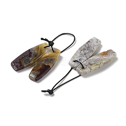 2Pcs Natural Mexican Agate Pendants&nbsp;G-B105-01F