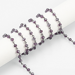 Handmade Glass Beaded Chains for Necklaces Bracelets Making&nbsp;AJEW-OC0001-78