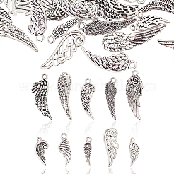 100Pcs 10 Styles Tibetan Style Alloy Pendants&nbsp;TIBEP-CJ0001-58