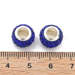 Rondelle Polymer Clay European Beads&nbsp;X1-FIND-U001-01L