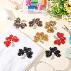 8Pcs 4 Colors Plastic Hotfix Rhinestones&nbsp;DIY-FG0003-62