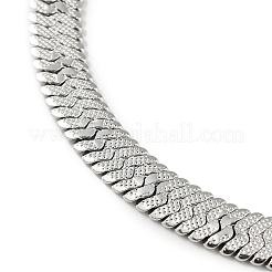 Non-Tarnish 304 Stainless Steel Herringbone Chain Bracelet&nbsp;BJEW-D028-02A-04P