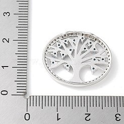 Brass Micro Pave Cubic Zirconia Pendants&nbsp;KK-C086-09P