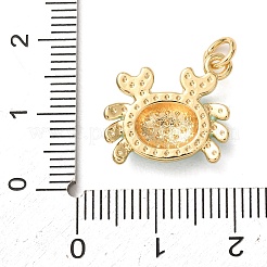Brass with Enamel Pendants&nbsp;KK-CBA2F11-08A-G04