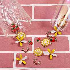 Alloy Enamel Pendants&nbsp;ENAM-SZ0001-17G