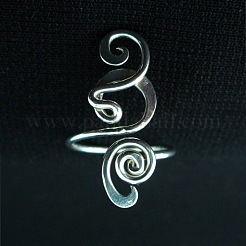 Boho Adjustable Brass Twisted Wire Wrapped Long Toe Rings&nbsp;FS-WGE7B88-01