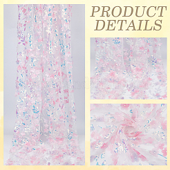 3D Flower Polyester Paillette Fabric&nbsp;AJEW-WH20006-162A
