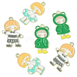 15Pcs 3 Styles Alloy Enamel Pendants&nbsp;ENAM-CJ0004-54