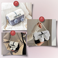 6Pcs 6 Colors Imitation Leather Bowknot Accessories&nbsp;DIY-CL0001-64
