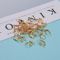 Brass Leverback Earring Findings&nbsp;KK-F824-006G