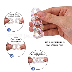 Transparent Acrylic Linkings Rings&nbsp;PACR-N010-035
