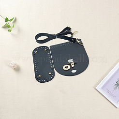 1 Bag Handmade PU Leather Crochet Shoulder Bag Accessories Kits&nbsp;DIY-CL0001-04A