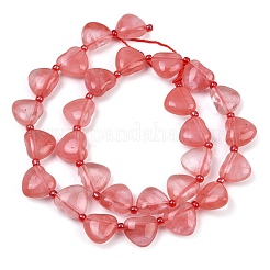 Cherry Quartz Glass Beads Strands&nbsp;G-NH0069-A06