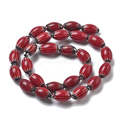 Handmade Millefiori Lampwork Beads Strands&nbsp;LAMP-F035-13C-01