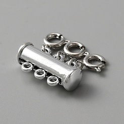 3-Strand 6-Hole Alloy Magnetic Slide Lock Clasps&nbsp;FIND-TAC0014-69A-P