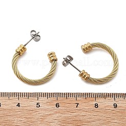 304 Stainless Steel Stud Earrings&nbsp;EJEW-F354-05G-02