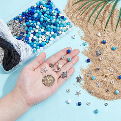 DIY ocean Theme Stretch Bracelet Making Kits&nbsp;DIY-PH0023-82