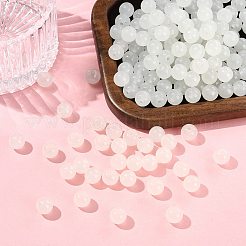 2 Strands Baking Paint Imitation Jade Glass Round Bead Strands&nbsp;DGLA-FS0001-20B