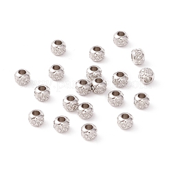Non-Tarnish 201 Stainless Steel Waffle Beads&nbsp;STAS-A057-01A-P