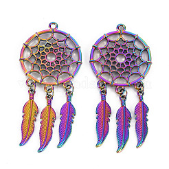 Rainbow Color Alloy Big Pendants&nbsp;PALLOY-S180-276-NR