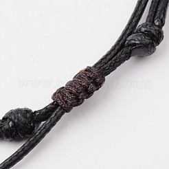 Natural Lava Rock Bib Statement Necklaces&nbsp;NJEW-O092-03