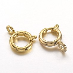 Brass Spring Ring Clasps&nbsp;KK-H418-G