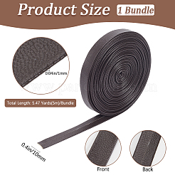 5M Folding PU Leather Flat Cord&nbsp;OCOR-WH20012-14B-01