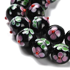 Handmade Lampwork Bumpy Beads Strands&nbsp;LAMP-A005-01A