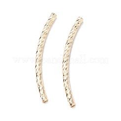 Rack Plating Brass Curved Tube Beads&nbsp;KK-WH0061-02F-G