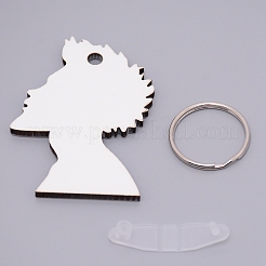 Sublimation Blanks Keychains&nbsp;LS-KEYC-WH0020-09