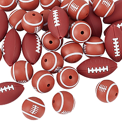 35Pcs 2 Styles Food Grade Eco-Friendly Silicone Beads&nbsp;SIL-PA0001-31