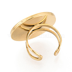 304 Stainless Steel Cuff Ring Findings&nbsp;STAS-S080-040I-G