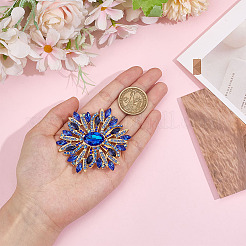 1Pc Alloy Rhinestone Brooches&nbsp;JEWB-MA0001-01B