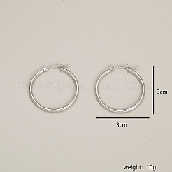 Non-Tarnish 304 Stainless Steel Hoop Earrings&nbsp;BD2905-2