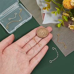 6Pcs 6 Style 925 Sterling Silver Cable Chain Extender&nbsp;FIND-PH0017-98